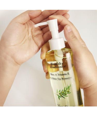 Oil Make Up Remover - 100% Vegan & Organic with Olive & Vitamin E | Deep Cleansing Oil for All Skin Types | Cruelty Free | 6.7 Fl Oz - Buy Online on GoSupps.com