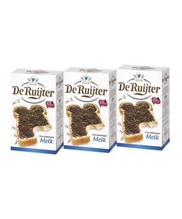 3 x De Ruijter Hagelslag Melk Milk Chocolate Sprinkles 380g - Buy Online on GoSupps.com