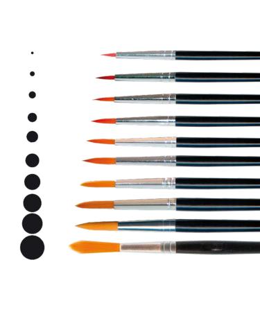 Eulenspiegel 950104 Round Synthetic Fibre Brush Size 10 - Ideal Make-Up Brush for Face & Body Painting | International Shipping Available - Buy Online on GoSupps.com