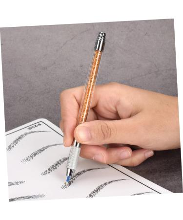 FRCOLOR 1pc Crystal Embroidery Pen Brow Pencil Cosmetics Tattoos Pen for Eyebrow Supplies Multipurpose 1 count (Pack of 1) Orange - Buy Online on GoSupps.com