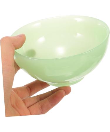 2-Piece Green Terrarium Bowls for Men's Care | Decorative Soap & Shaving Bowl - Jade Glass Containers 11.5x11.5x5cm - Buy Online on GoSupps.com