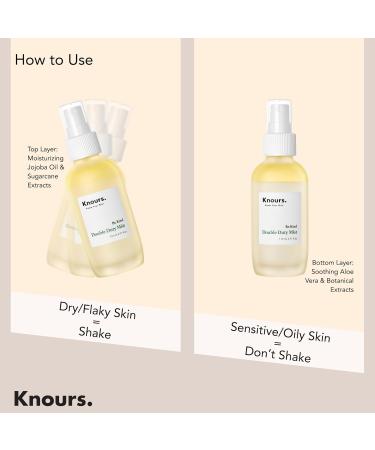 Knours Hydrating Jojoba Oil & Aloe Vera Facial Mist - Moisturize & Refresh | EWG Verified Clean Beauty 110ml - Buy Online on GoSupps.com