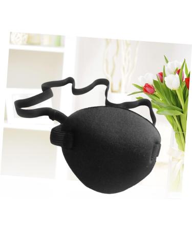 TOVINANNA 2pcs Lazy Eye Patch Single Eye Cover Pirate Eye Patch Costume Eye Patch Adjustable Eye Patch Black - Buy Online on GoSupps.com