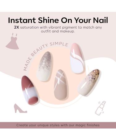 Modelones Gel Nail Polish 6 Colors Nude Gel Polish Pure White Glitter Brown Burgundy Red Champagne Gold Silver Fall Winter Nail Art Design Kit Basic Soak Off U V Gel Manicure DIY Salon at Home Gifts Nude White - Buy Online on GoSupps.com