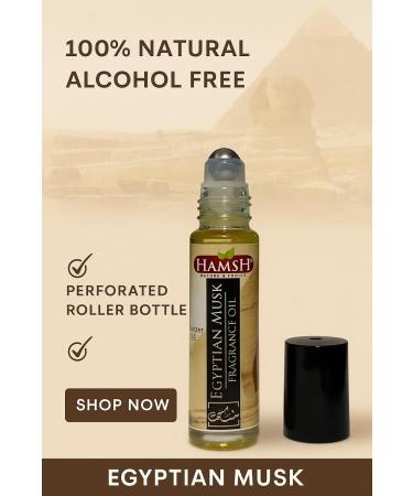 Losolin Egyptian Musk Perfume Oil Roll-On 10ml | Arabian Unisex Fragrance | Long-Lasting Alcohol-Free Musk & Floral Scent | Pure Concentrated Attar Oil in Glass Bottle - Buy Online on GoSupps.com