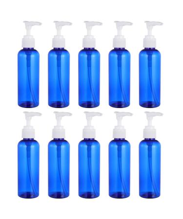 Lurrose 10pcs Pum Pum Pet plastic empty refillable Pump dispensable soap lotion pump soap donor cleaning Cleaning liquid pump bottle for kitchen bathroom travel 100ml blue