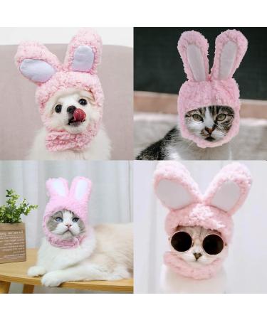 LZZEM 2PCS Pet Headwear Hat Cute Costume Bunny Rabbit Hat with Ears Pet Cap Party Costume Headwear Rabbit Hat Headband for Cats and Small Dogs Kitten Puppy Party Costume Accessory - Buy Online on GoSupps.com
