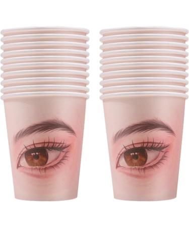 Eyelash Training Aids - Extension Lash Makeup Paper Cup | 20x Eyelash Training Paper Cup for Adults Makeup Artist Eyelash Beautician - Buy Online on GoSupps.com