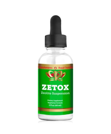ZETOX | Zeolite Detox for Kids and Adults | Enhanced with Methyl Vitamin B12 and D3 | Premium Grade Liquid Clinoptilolite Zeolite Drops | Supports Gentle Daily Detox Energy and Focus (60 Servings)