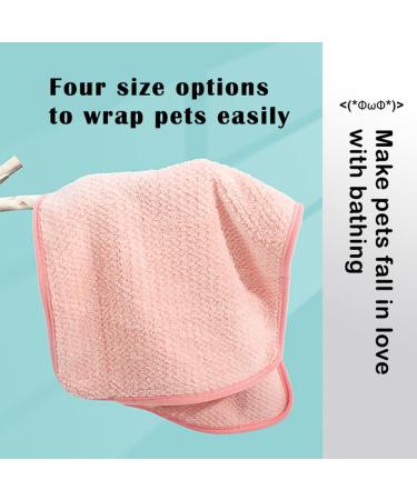 Quick-Dry Microfiber Dog Towel | Valink Extra Absorbent Bath Towel for Small & Medium Dogs & Cats - Blue - Buy Online on GoSupps.com