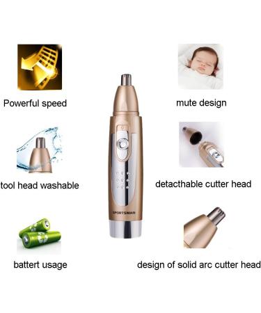 Nose Hair Trimmer for Men & Women - Ear and Nose Hair Remover with Removable Cutter Head | International Shipping Available - Buy Online on GoSupps.com