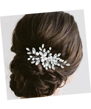 minkissy Bridal Headwear Romantic Wedding Hair Comb Wedding Hair Clip Wedding Hair Accessories Hair Wedding Decor Hair Pin Bridal Headpiece Tiara Crystal Wig Grace Miss White - Buy Online on GoSupps.com