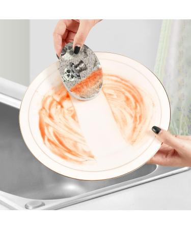3-Pack Cleaning Kitchen Sponges Oval Halloween Hand Bats Skull Kitchen Cellulose Dishwashing Wood Pulp Cotton - Buy Online on GoSupps.com