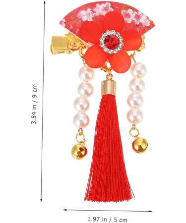 Beaupretty Tassel Hairpin 1 Pair Hair Accessories Flower Hair Accessories Billed Hair Clips Hair Clips Tassel Hairpins Tassel Hair Clip Antiquity Tassel Hair Clip Clip Hair Clamp - Buy Online on GoSupps.com