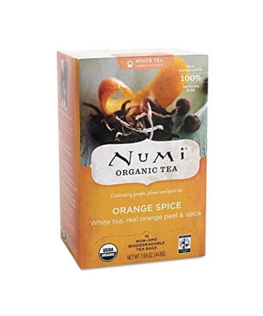 NUMI Certified Organic Fair Trade Orange Spice Tea Bags 16/ Pack (sold as 2 packs/case)
