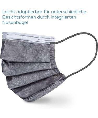 Beurer MM 15 OP Mask Type IIR | 3-Layer Medical Face Mask | Gray | 20 Pieces | Made in EU | Protects Against Droplets & Microorganisms - Buy Online on GoSupps.com