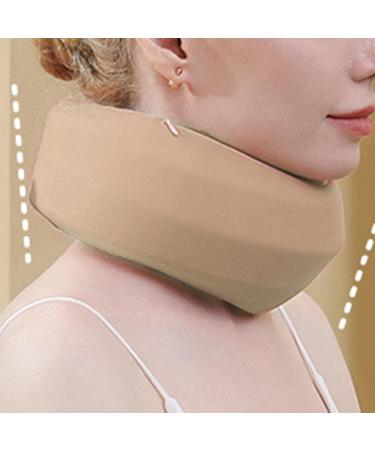 Neck Brace | Soft Adjustable Cervical Collar Soft Foam Neck Brace Cervical Collar Adjustable Support Brace for Sleeping Relieves Neck Pressure and Spine Pressure Yellow - Buy Online on GoSupps.com