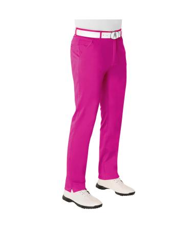 Royal & Awesome Pink Golf Pants Men, Crazy Golf Pants For Men, Chino Pants For Men, Mens Pants Slim Fit, Men Pants Casual 38W x 32L Pink Ticket