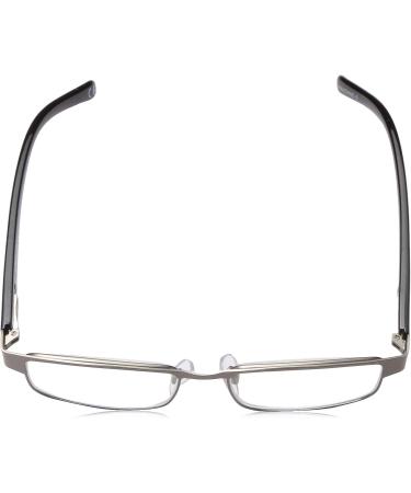 Buy Foster Grant Men's Leo Square Reading Glasses - Gunmetal/Transparent 2x | Stylish & Comfortable Reading Eyewear | Fast International Shipping - Buy Online on GoSupps.com