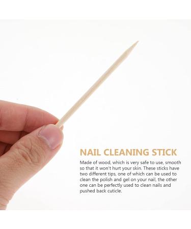 300pcs Wooden Nail Cleaning Sticks - Cuticle Remover & Nail Art Supplies for Perfect Nails - Buy Online on GoSupps.com