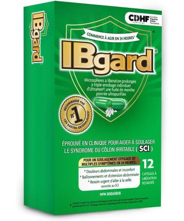 IBgard Natural Health Product for the relief of IBS symptoms 12 capsules - Buy Online on GoSupps.com