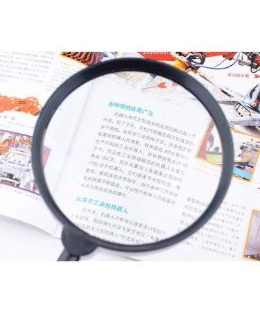Magnifying Glasses Educational Hobby Magnifiers Large Mirror 120Mm High-Definition Magnifying Glass Reading 5 Times Handheld Old Magnifying Glass Reading for The Elderly Comfortable Anniversary - Buy Online on GoSupps.com