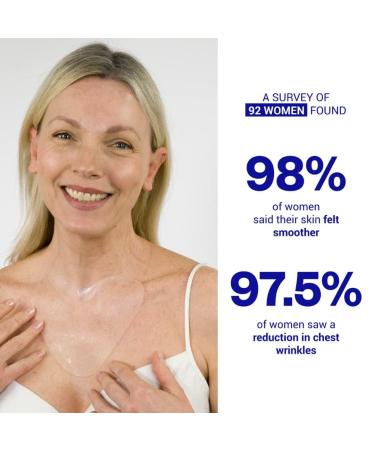 Wrinkles Schminkles Chest Wrinkle Patch & Cleanser Starter Pack - Reusable Silicone Patches to Smooth & Prevent D colletage Wrinkles - International Shipping Available - Buy Online on GoSupps.com