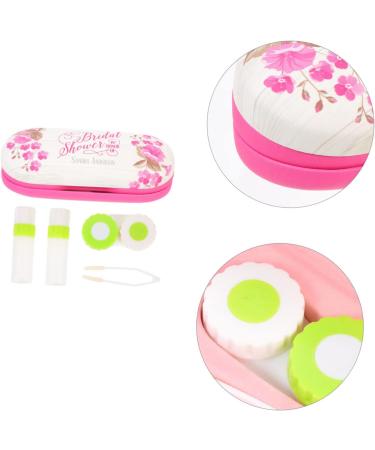 Iwowhero Double-Sided Glasses Case & Terrarium for Kids - Travel Contact Lens Holder & Tweezers - Pink 16.5x7x5.5cm - Buy Online on GoSupps.com