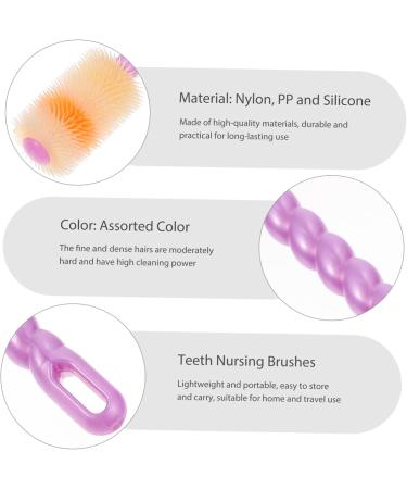 Frcolor 28 STK Baby Toothbrush Set - Ultra Soft Silicone Bristles for Infants 12 Months+ - Gentle Dandelion Design for Effective Oral Care - Buy Online on GoSupps.com