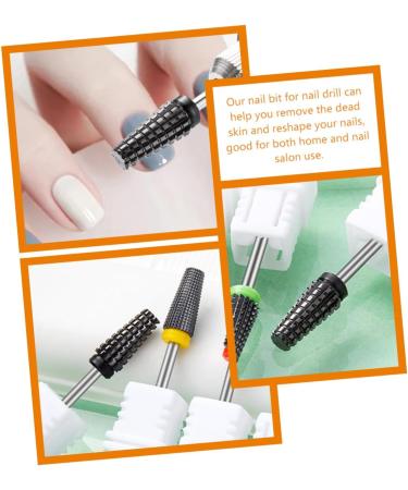 Ipetboom Black Ceramic Nail Polishing Head Manicure Art Drill Bits Nail Drill Bit Nail Polish Grinding Head Nail Bits for Nail Drill Braiding Toy Tool Short Hair Women's Ceramics - Buy Online on GoSupps.com