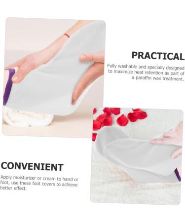 1paire De Soin Cire Pour Accessoire Hydratant Couvre Paraffine R utilisables Et Lavables Pour Soins Spa Et Hydratation - Buy Online on GoSupps.com