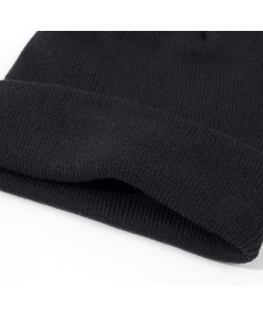 XYIYI Newborn Baby Winter Beanie Hat Mitten Set - Warm Knitted Hat Glove Set for Boys Girls 3-18 Months - Black2 - Buy Online on GoSupps.com