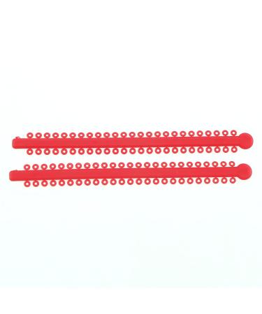 DEBKSGEOTI Dental Orthodontic Ligature Bands - Elastic Rubber Bands (L-Red-17#) | International Shipping Available - Buy Online on GoSupps.com