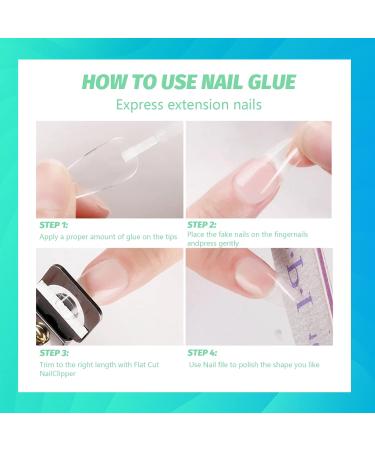 3 Pieces of Extra Strong Nail Tip Glue - 10g Professional Tipper Glue for Nail Extensions - Buy Online on GoSupps.com
