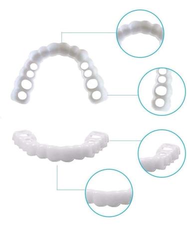 XLBHSH Snap-On Veneers | 2 Pairs Fake Teeth Cosmetic Braces for Instant Smile Transformation - Buy Online on GoSupps.com