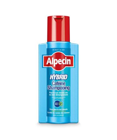 Alpecin Hybrid Caffeine Shampoo 1x 250 ml Men's anti-dandruff shampoo | Men's anti-hair loss shampoo | Men's dry hair shampoo | Hair baldness treatment