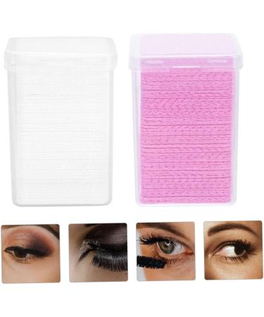 NOLITOY 200pcs Eyelash Cleaning Pads - Professional Makeup Remover Cotton Pads for Nail Gel & Glue - Squeegee Major White - Buy Online on GoSupps.com