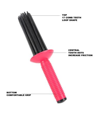 Hair Curling Roll Comb - Fluffy Curly Hair Styler Tool & Anti-Slip Wand for Perfect Curls | International Shipping - Buy Online on GoSupps.com