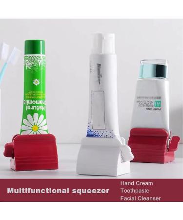 A&H Zhier 2 Pack Toothpaste Squeezer - Manual Multipurpose Holder Stand for Tube - White - Buy Online on GoSupps.com