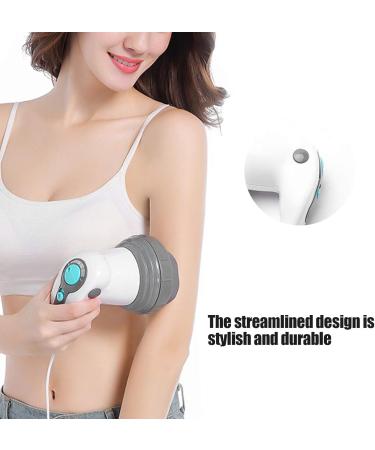 Handheld Cellulite Massager - Electric Full Body Fat Removal Device | 4 Massage Heads for Optimal Slimming | Portable Vibrating Body Slimming Solution for Belly Legs & Shoulders (EU) - Buy Online on GoSupps.com