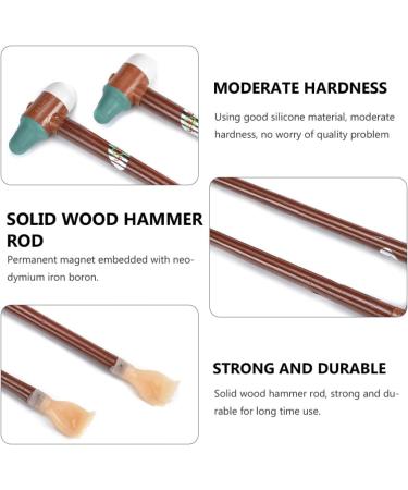 Healifty Back Massage Hammer - Silicone & Wooden Rod for Arthritis Pain Relief | Long Body & Leg Massage Tool - Buy Online on GoSupps.com