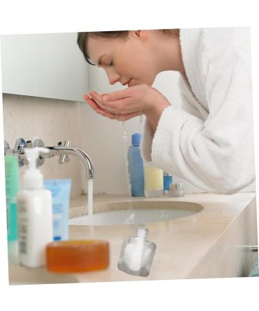 MAGICLULU 3 Sets Liquid Storage Bag Squeezable Lotion Spout Pouch Clear Plastic Containers Sample Bag Refillable Empty Squeeze Pouch Liquid Body Soap The Pet Travel White Portable Toiletries - Buy Online on GoSupps.com