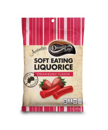 Darrell Lea Darrell Lea Soft Eating Liquorice Strawberry Flavour 200 g Pack of 4