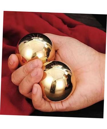 JECOMPRIS 2ST Gymnasikball - Premium Metal Massage Balls for Exercise & Relaxation | Portable Brass Workout Accessory - International Shipping - Buy Online on GoSupps.com