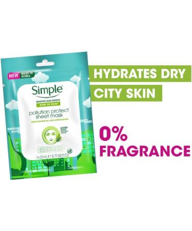 Simple Kind to Skin Pollution Protect Sheet Mask - Buy Online on GoSupps.com