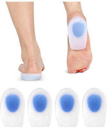 Buy 2 Pairs Gel Heel Inserts & Arch Support Cushions for Ultimate Comfort | Silicone Heel Cups for Outdoor Sports - Buy Online on GoSupps.com