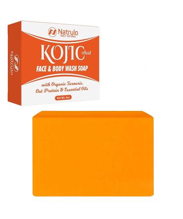 Kojic Acid Soap for Face & Body - All Natural Kojic Acid with Turmeric Skin Soap Bar - Kojic Face Soap for Even Tone, Bright Complexion, Glowing Skin - 4oz Kojic Acid Soap for All Skin Types Made in USA