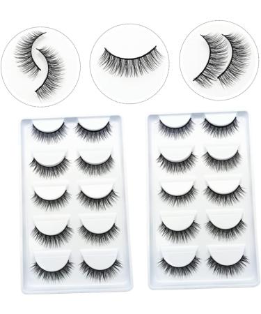 minkissy 10 Pairs Fake Eyelashes Woman Big Eye Eyelash Reusable Eyelashes False Eyelashes for Beginners Cosplay Accessories Natural Makeup False Eyelashes Artificial Miss Chemical Fiber - Buy Online on GoSupps.com