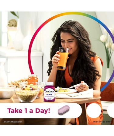 Cen"trum Women World's No.1 Multivitamin with Biotin Vitamin C & 21 vital Nutrients for Overall Health Radiance Strong Bones & Immunity (Veg) Pack of 50 tablets - Buy Online on GoSupps.com