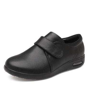 Men s Diabetic Orthopedic Slippers Elderly Arthritis Edema Orthopedic Shoes House Anti Slip Shoes Extra Wide Surgery Recovery Shoe for Swollen Feet Plantar Fasciitis ( Color : Black Size : 12 )